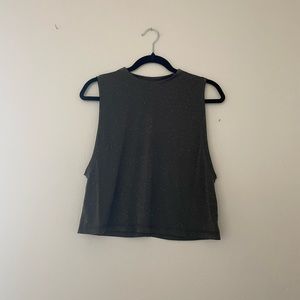 Lululemon All yours tank dark olive pattern HEMMED